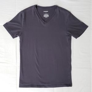 Express Dark blue Tshirt V neck Men's